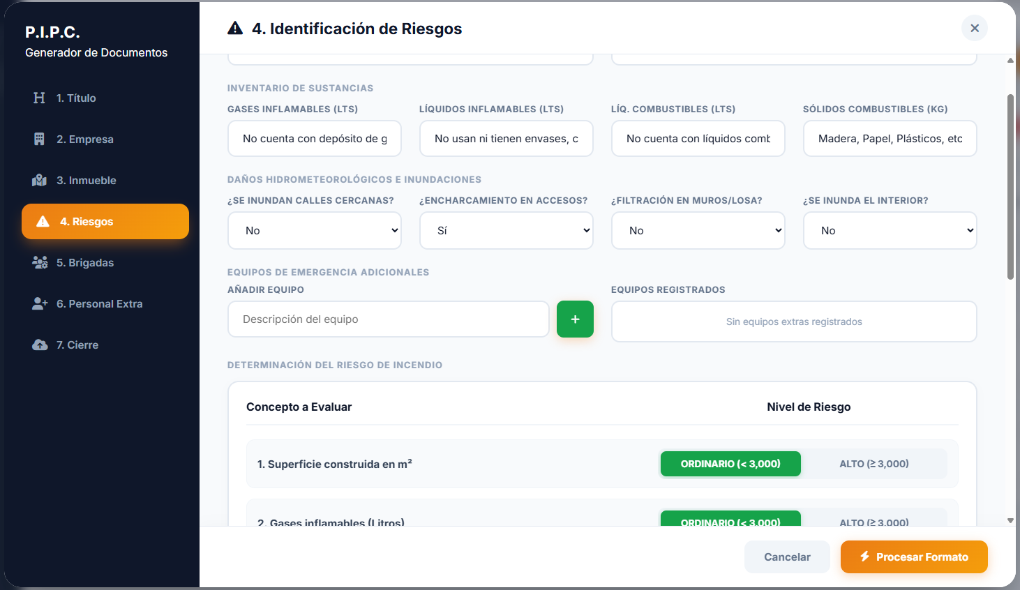 Formatos PIPC 3